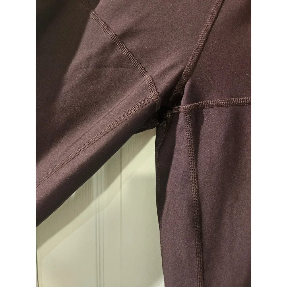 Alo High Waist Leggings Womens Small Dark Plum Brown Maroon Burgundy Yoga Active